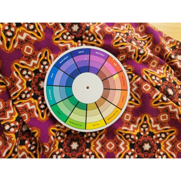 Lularoe Womens Top 3XL Plus Short Sleeve Purple Geometric Asymmetric GEO136XE - Picture 7 of 9